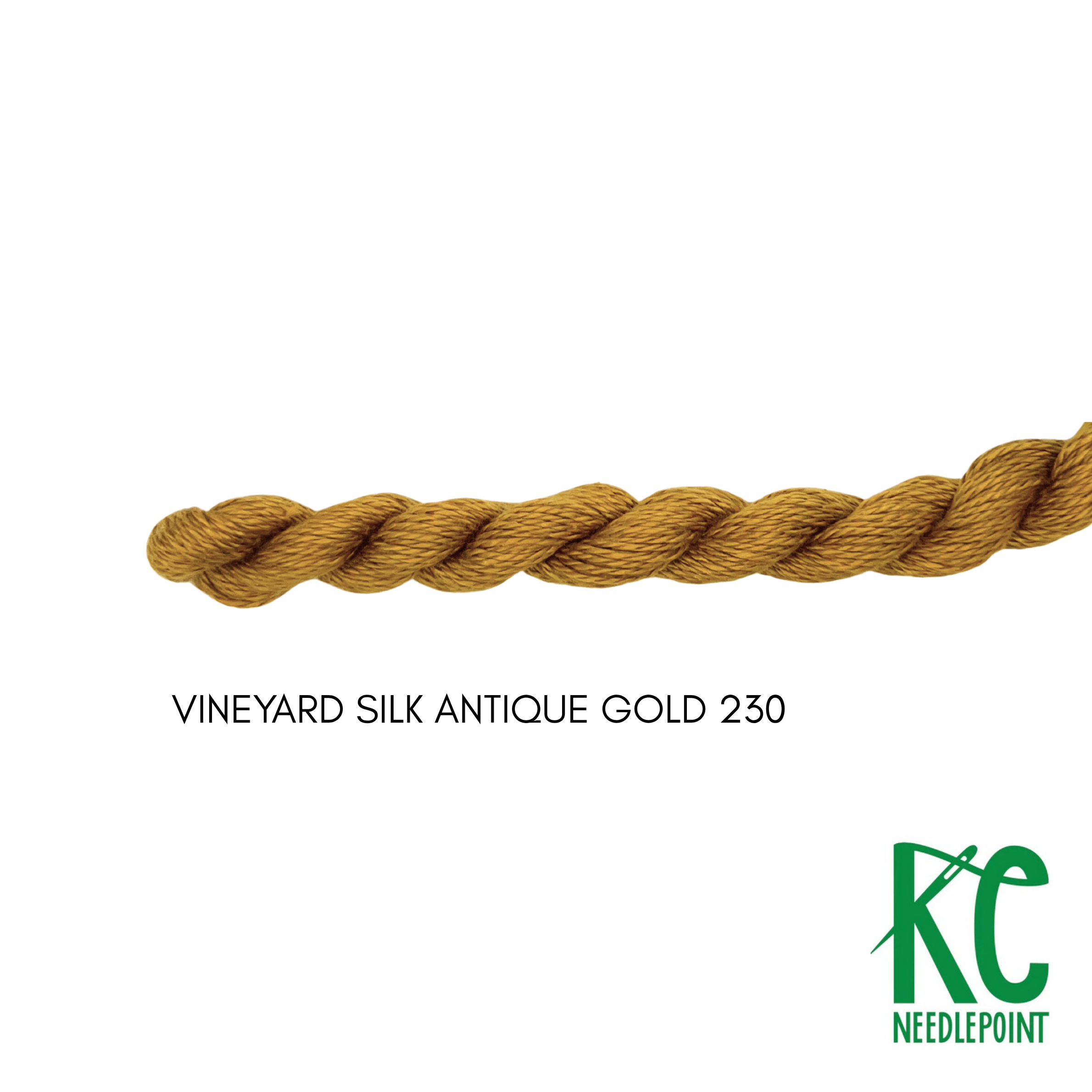 Vineyard Silk Skein C230 Antique Gold - KC Needlepoint