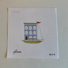 Brownstone House Boat Canvas - KC Needlepoint
