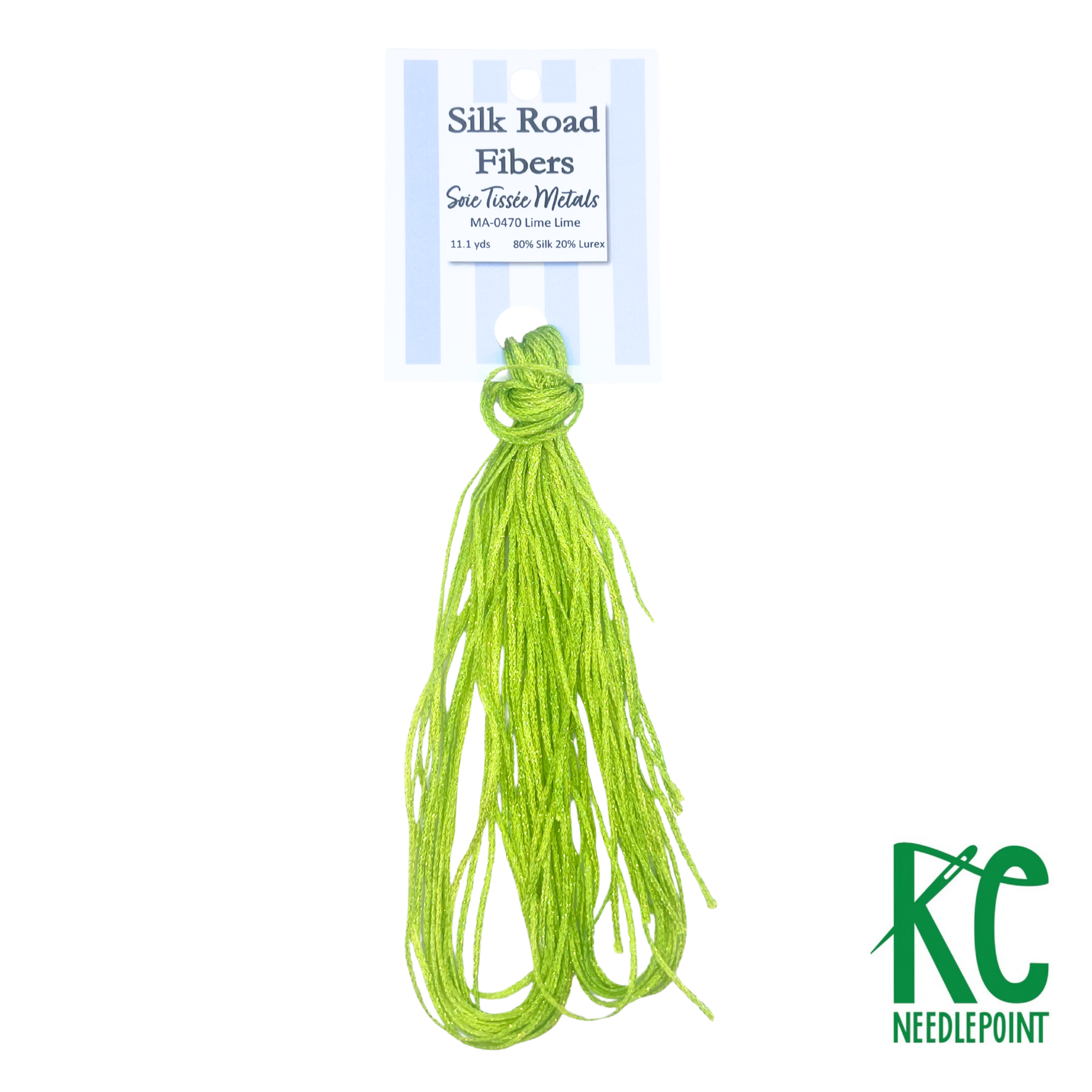 Soie Tissée Metals MA0470 Lime-Lime - KC Needlepoint
