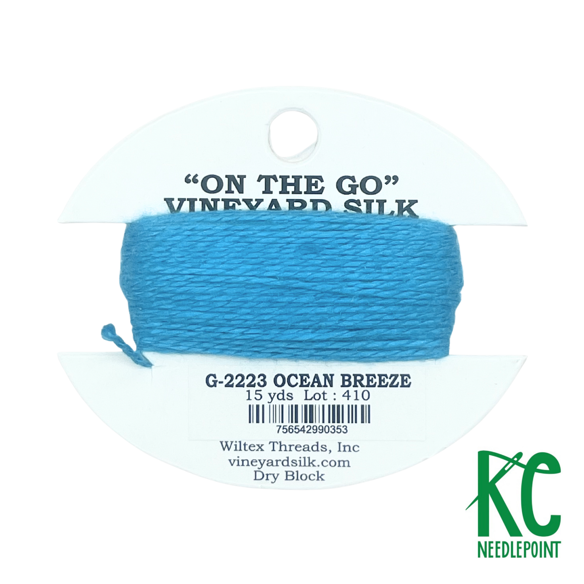 Vineyard Silk Card G2223 Ocean Breeze - KC Needlepoint