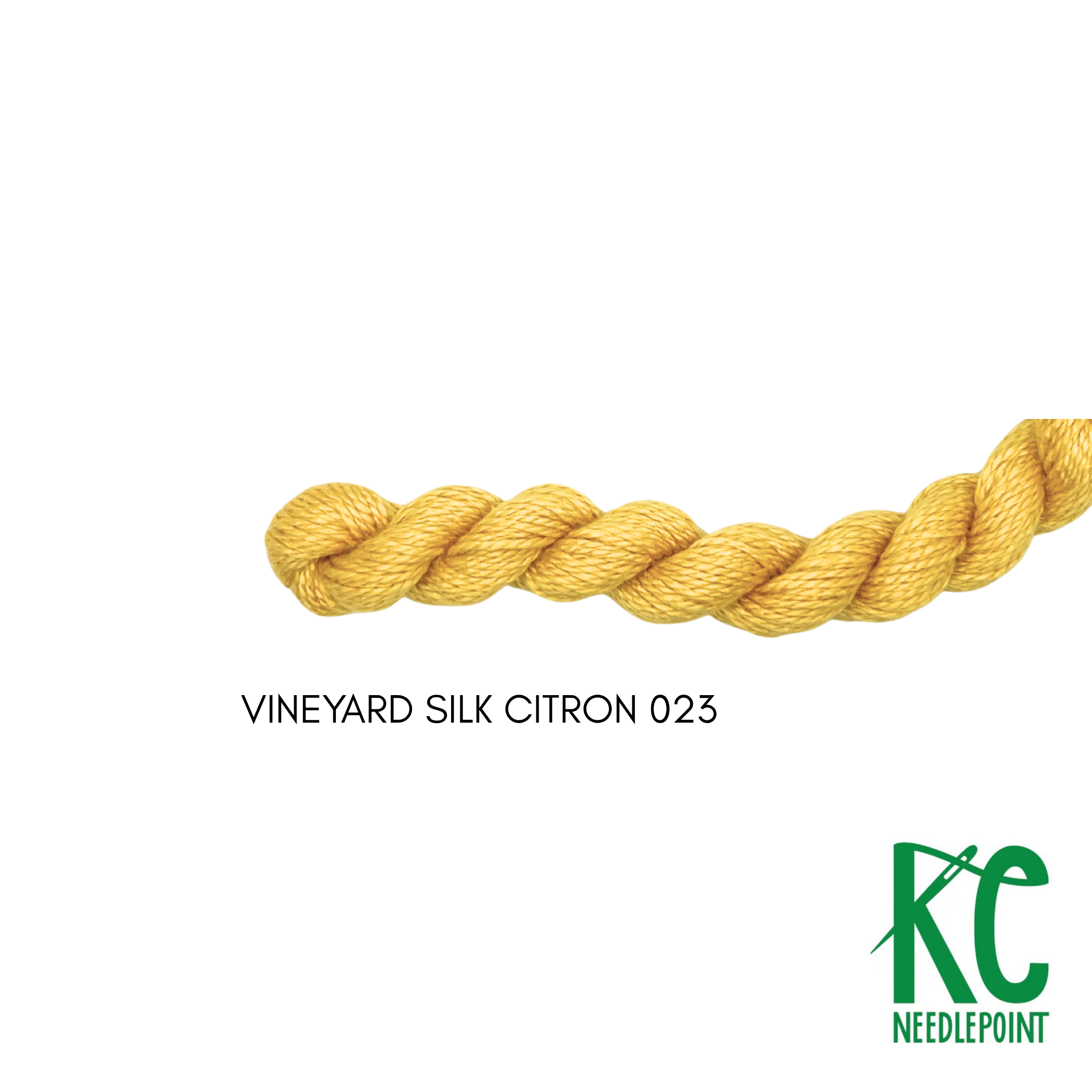 Vineyard Silk Skein C023 Citron - KC Needlepoint