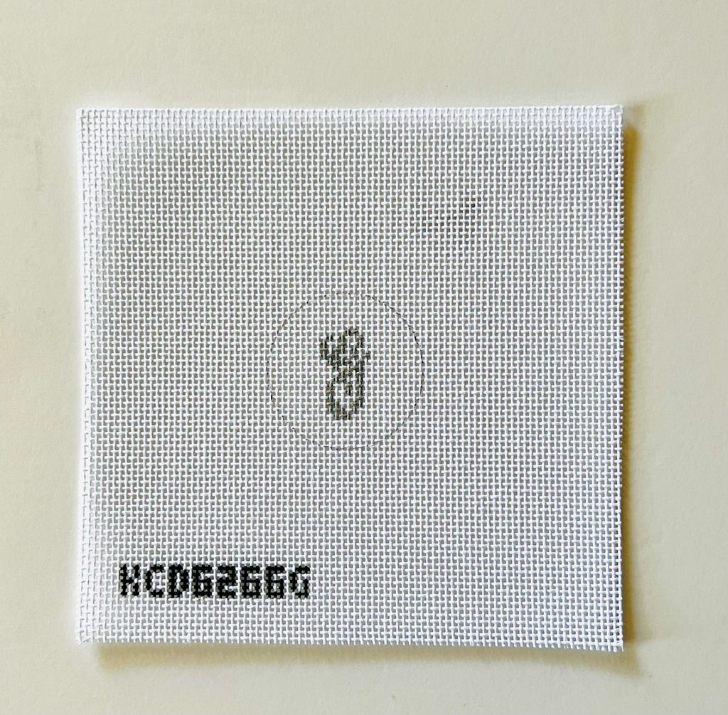 Single Letter Hot Pink Key Fob Kit - KC Needlepoint