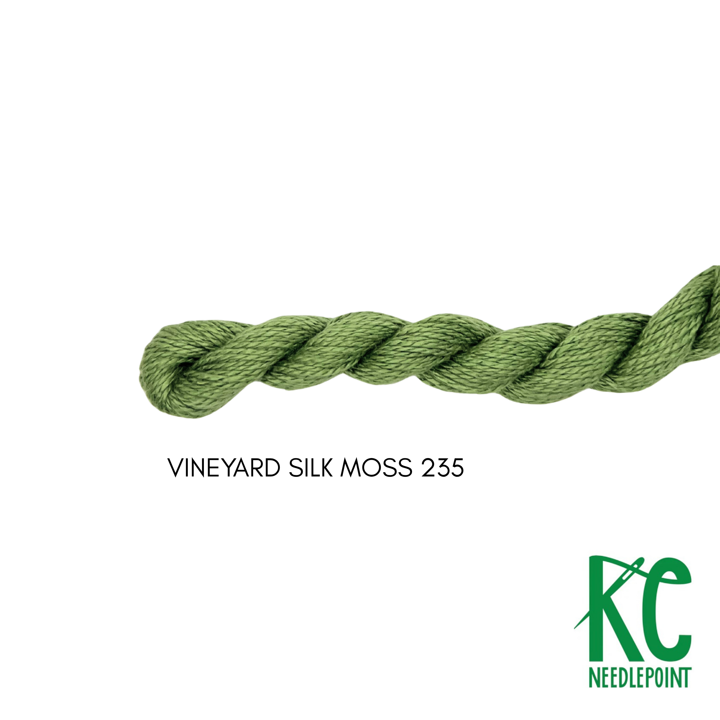 Vineyard Silk Skein C235 Moss - KC Needlepoint