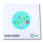 Bermuda 4 1/4" Travel Round Needlepoint Canvas - KC Needlepoint