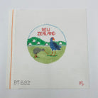 New Zealand Travel Round Canvas - KC Needlepoint