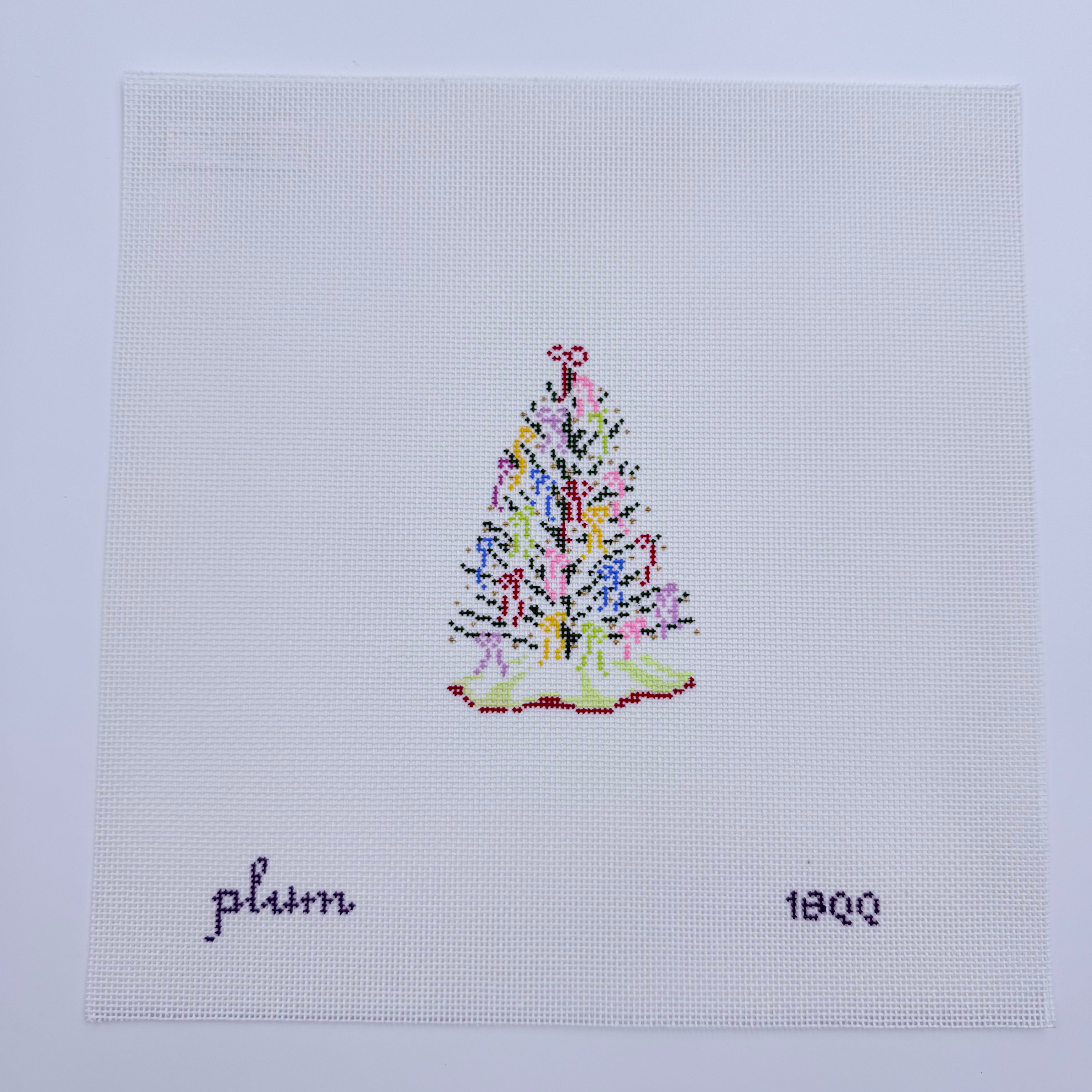 Bow Tree Canvas - KC Needlepoint