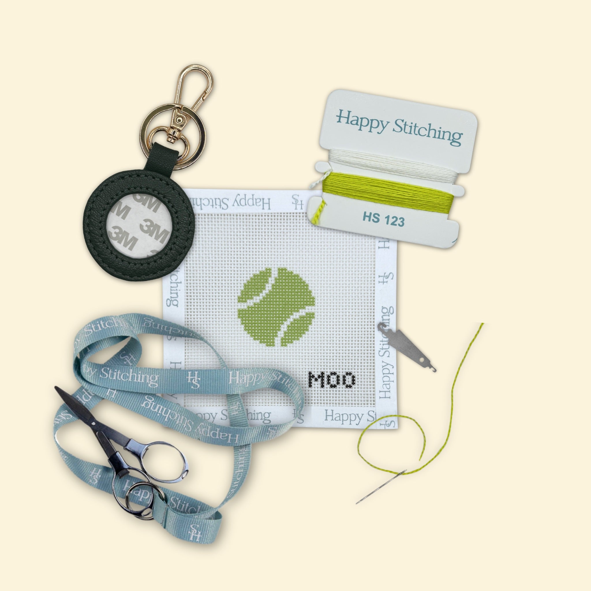Courtside Companion Bag Tag/Key Fob Kit - KC Needlepoint