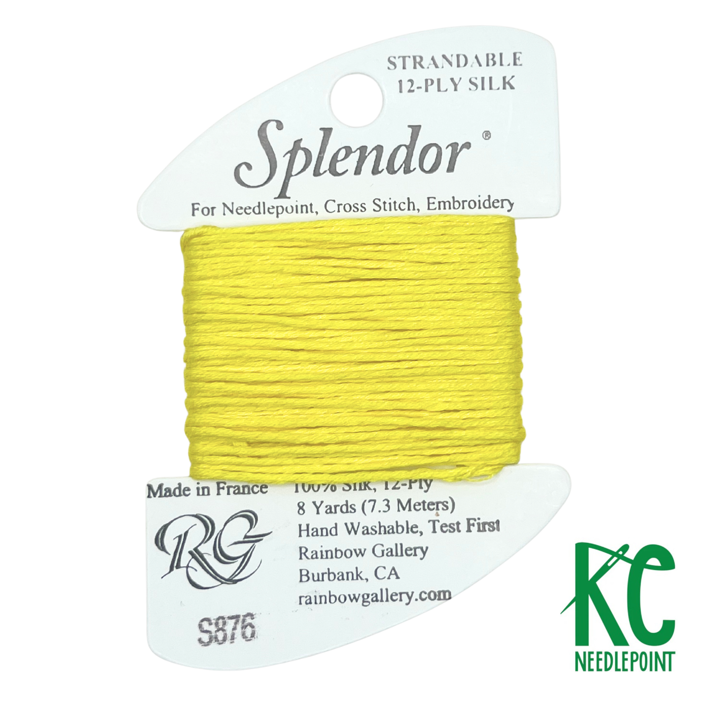 Splendor S876 Yellow - KC Needlepoint