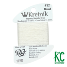 Kreinik Card Size 12 100 White - KC Needlepoint
