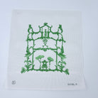 Garden Folly Green Needlepoint Canvas - KC Needlepoint