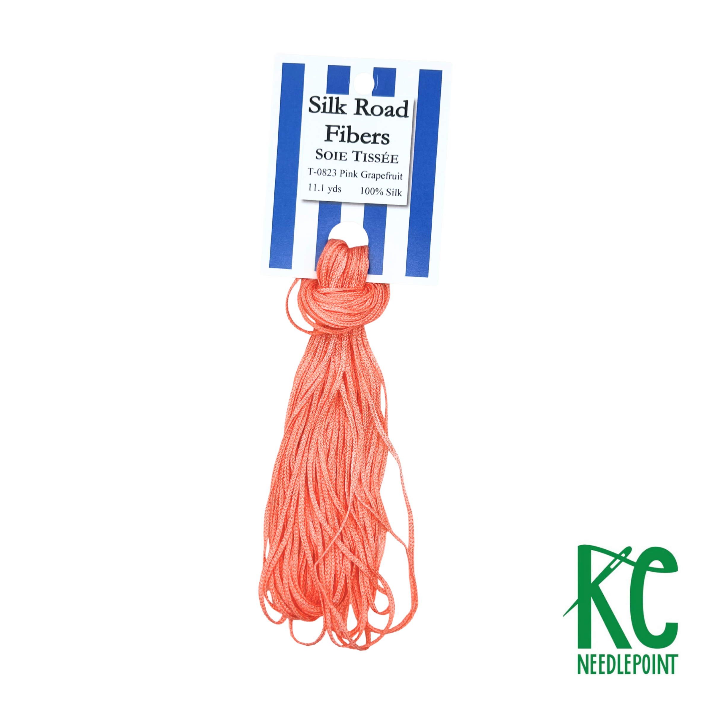 Soie Tissée 0823 Pink Grapefruit - KC Needlepoint