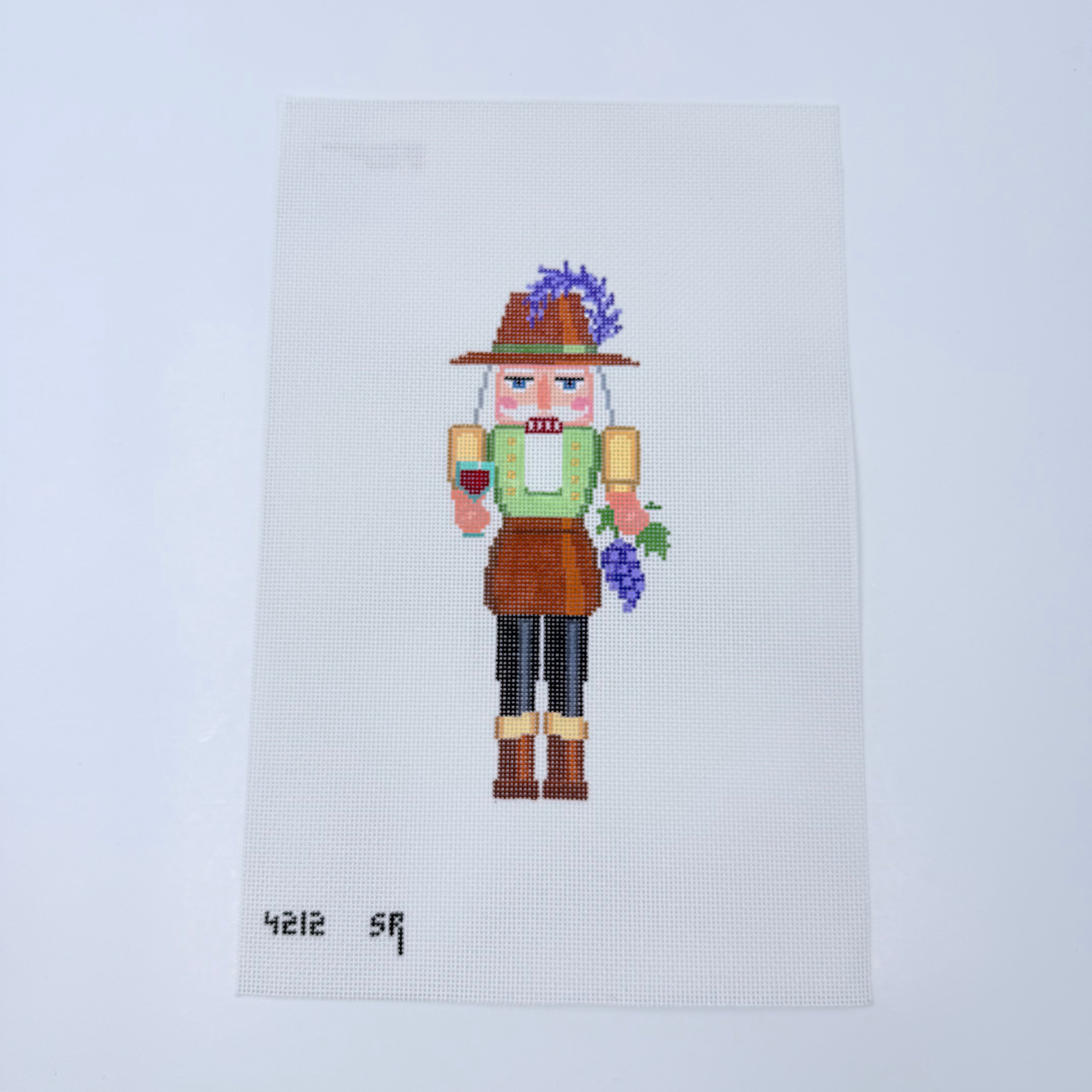 Winemaker Nutcracker Canvas - KC Needlepoint