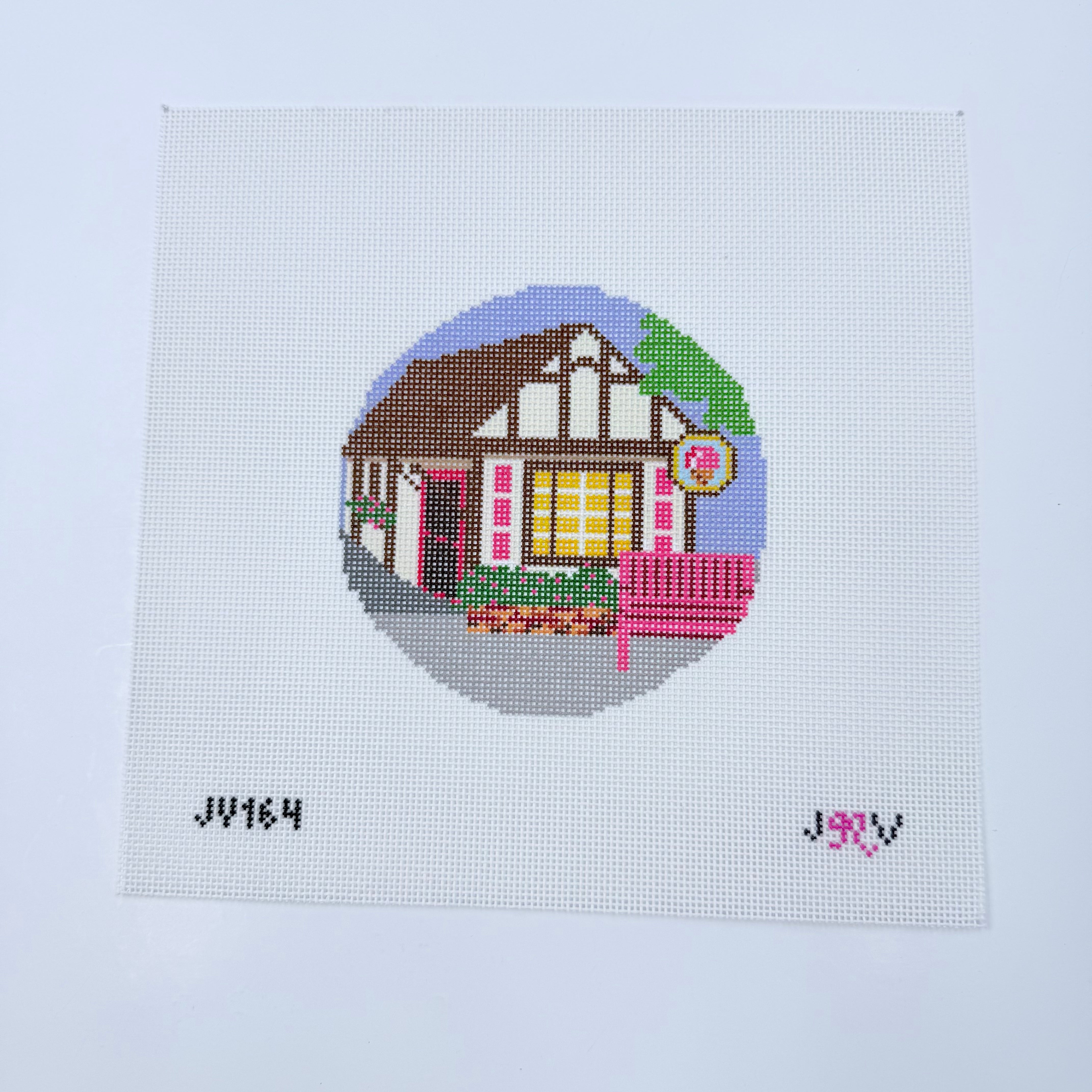 Ice Cream Shop Canvas - KC Needlepoint