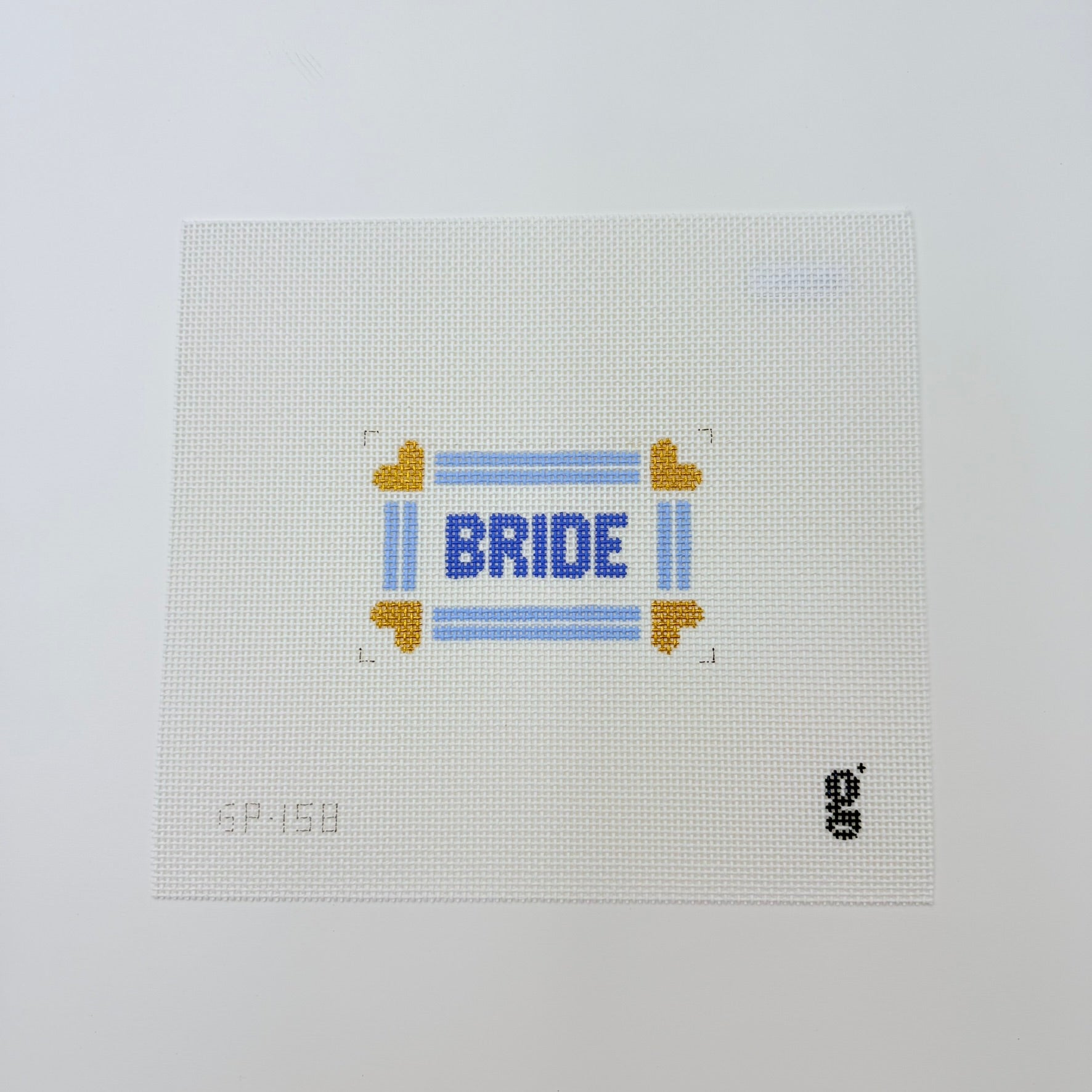 Bride Mini Sign Canvas - KC Needlepoint