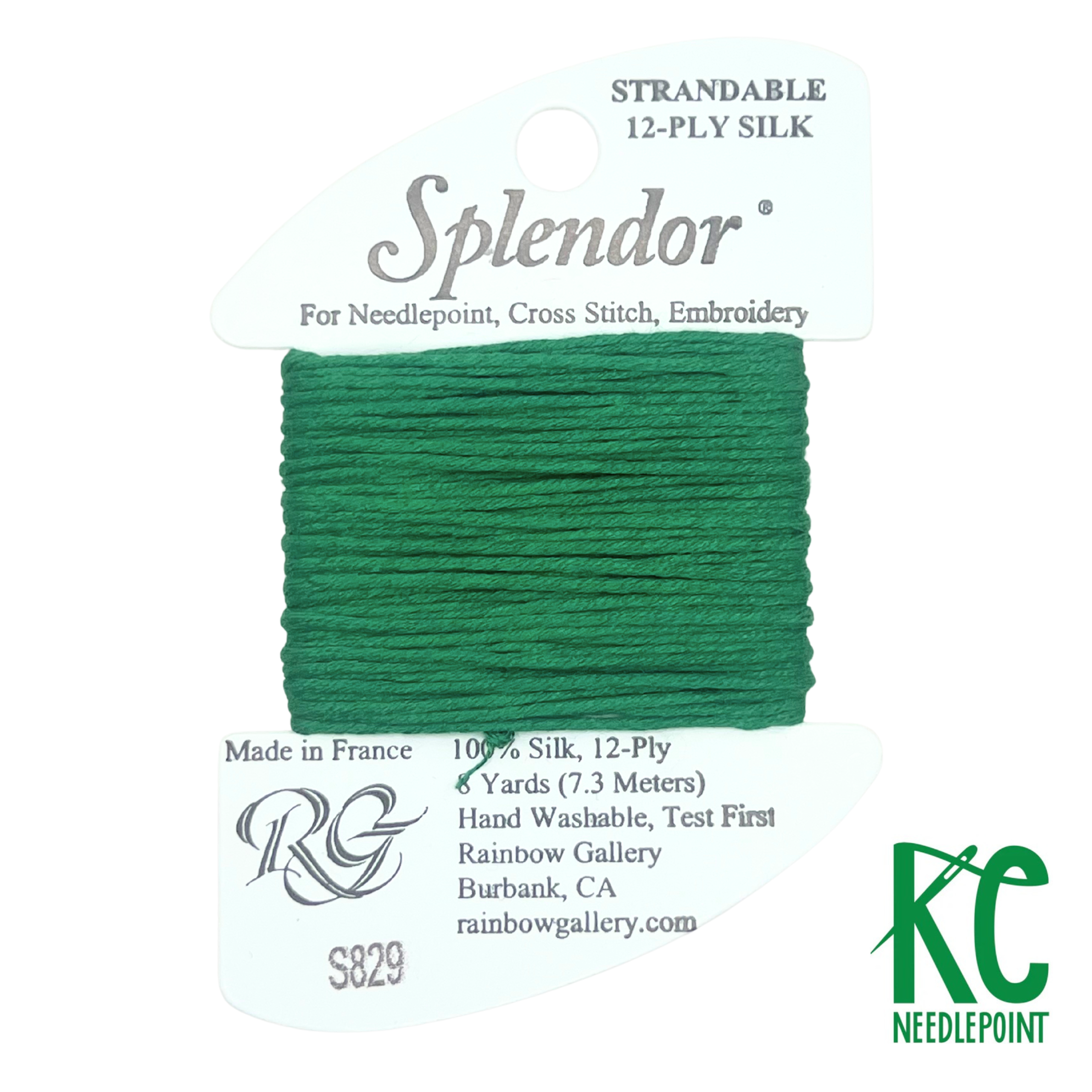 Splendor S829 Christmas Green - KC Needlepoint