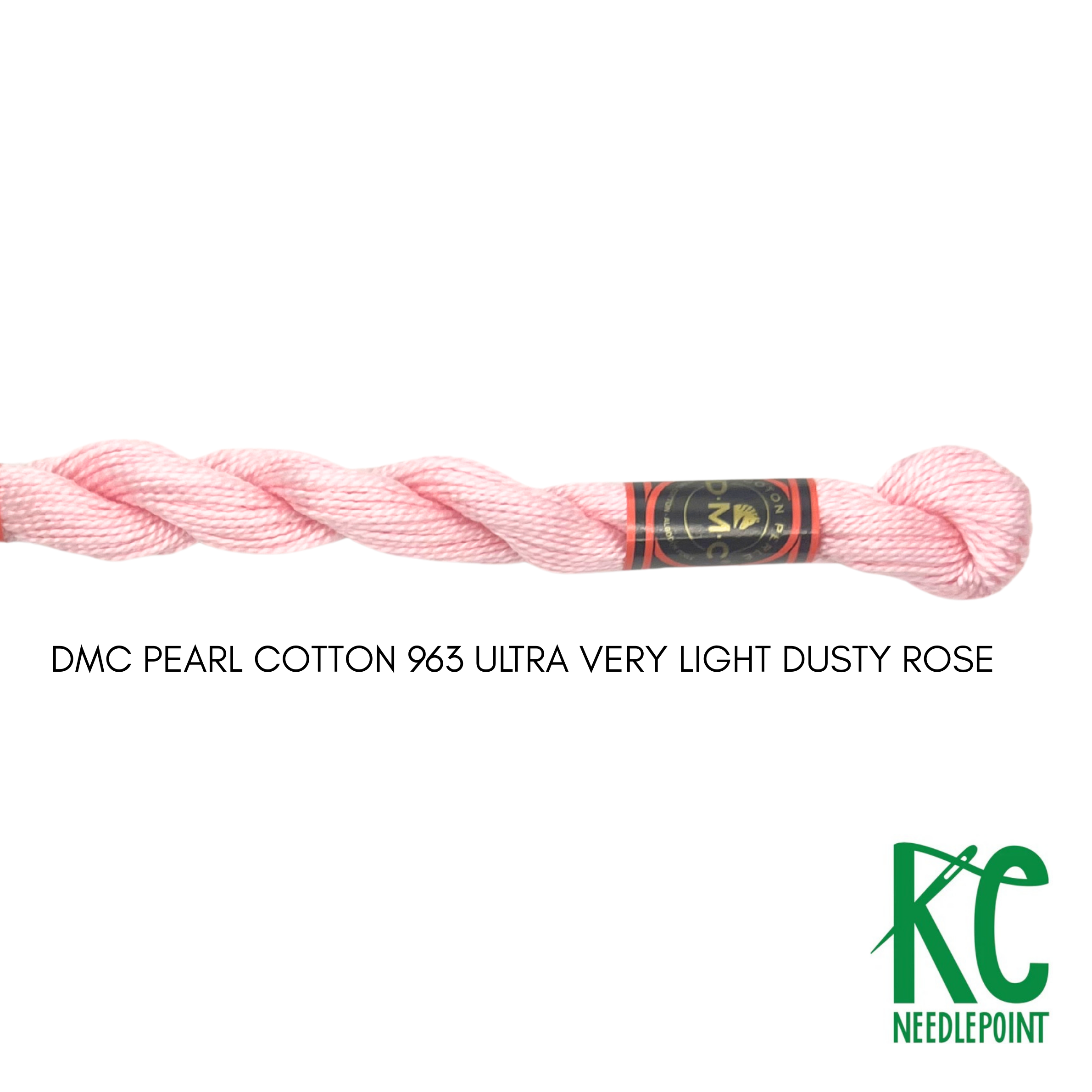DMC 3 Pearl Cotton 963 Ultra Very Light Dusty Rose - KC Needlepoint