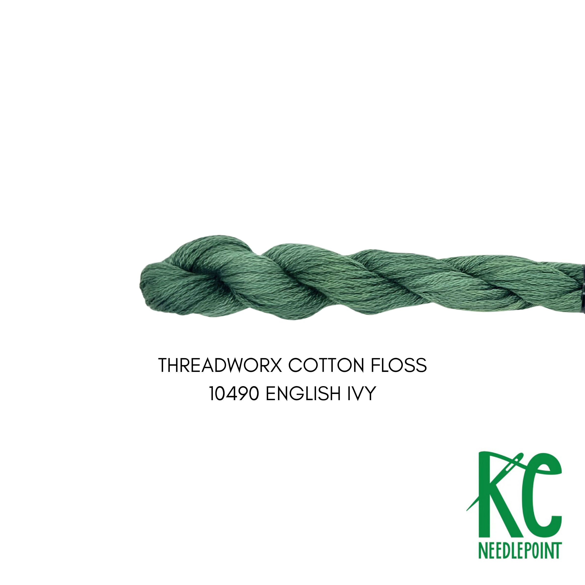 ThreadworX Cotton Floss 10490 English Ivy - KC Needlepoint