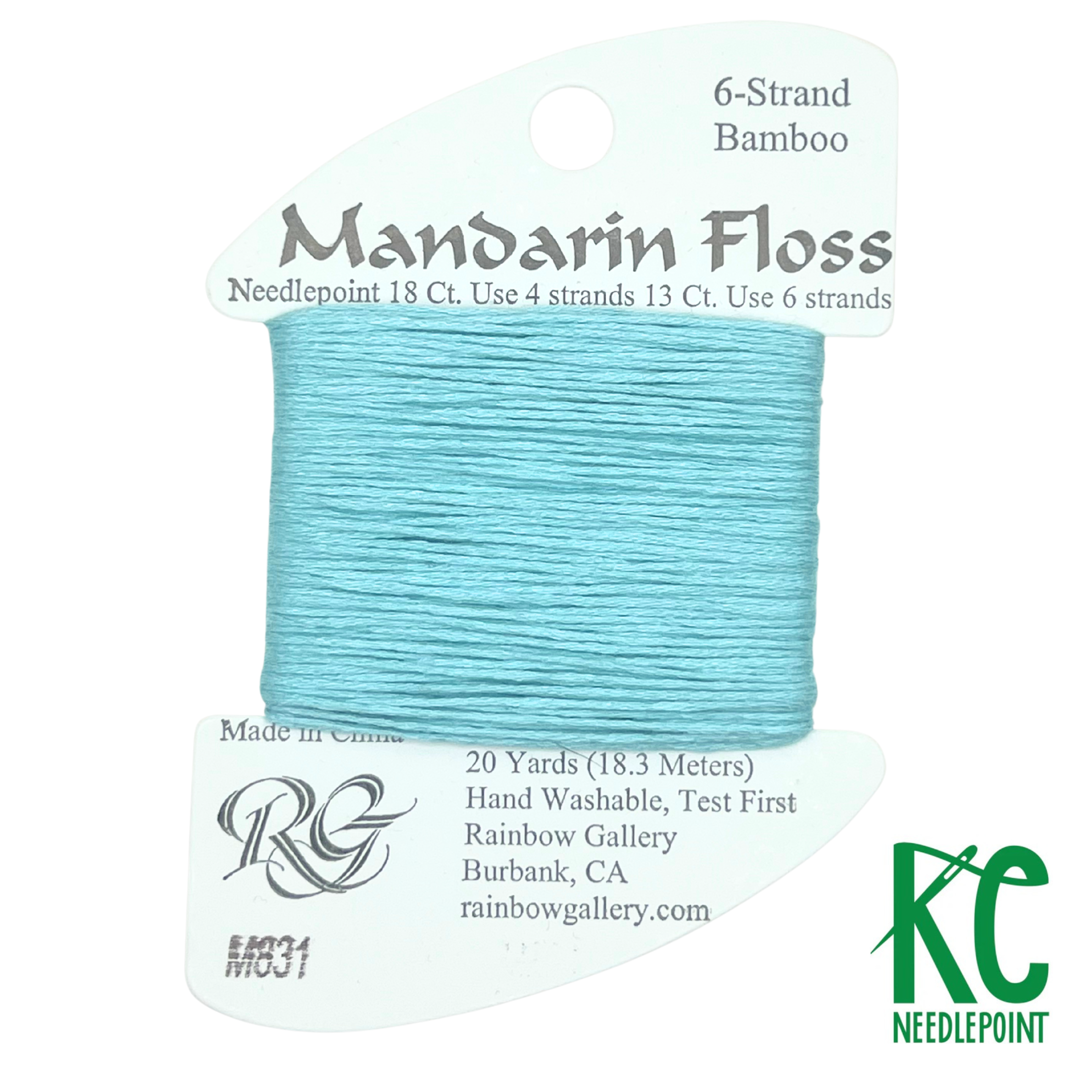 Mandarin Floss M831 Lite Aqua - KC Needlepoint