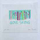 Gone Skiing Canvas - KC Needlepoint