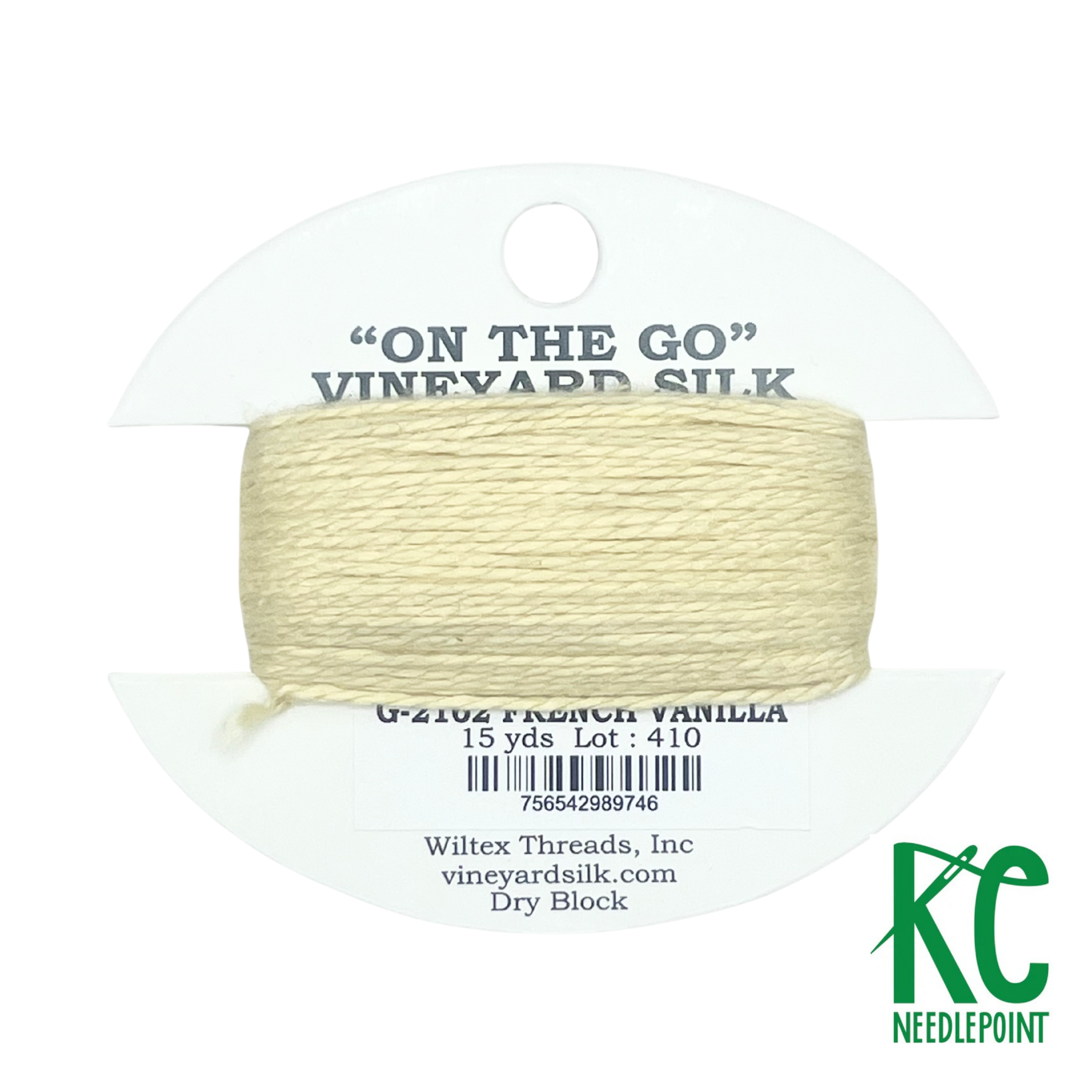 Vineyard Silk Card G2162 French Vanilla - KC Needlepoint