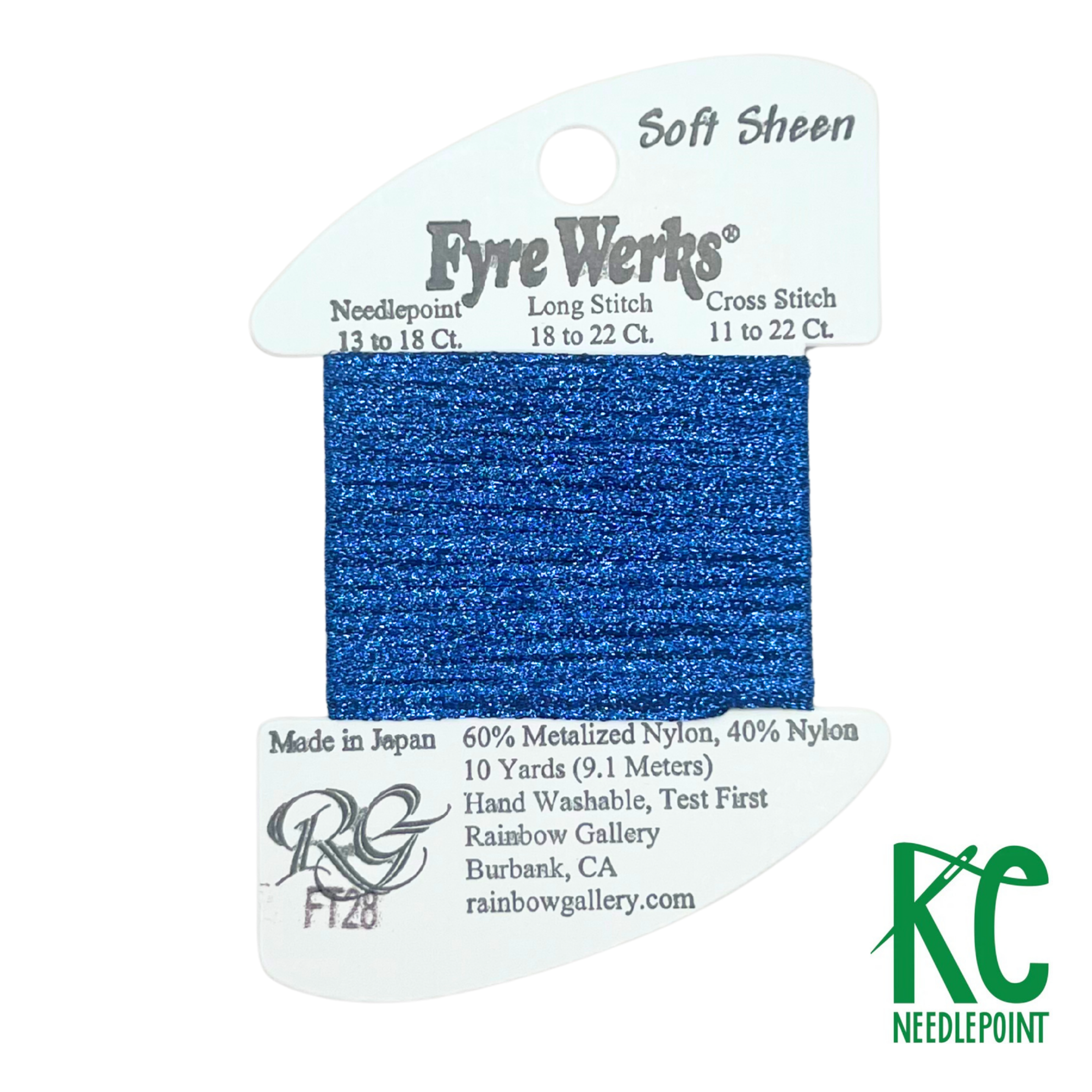 Fyre Werks Soft Sheen FT28 Royal Blue - KC Needlepoint