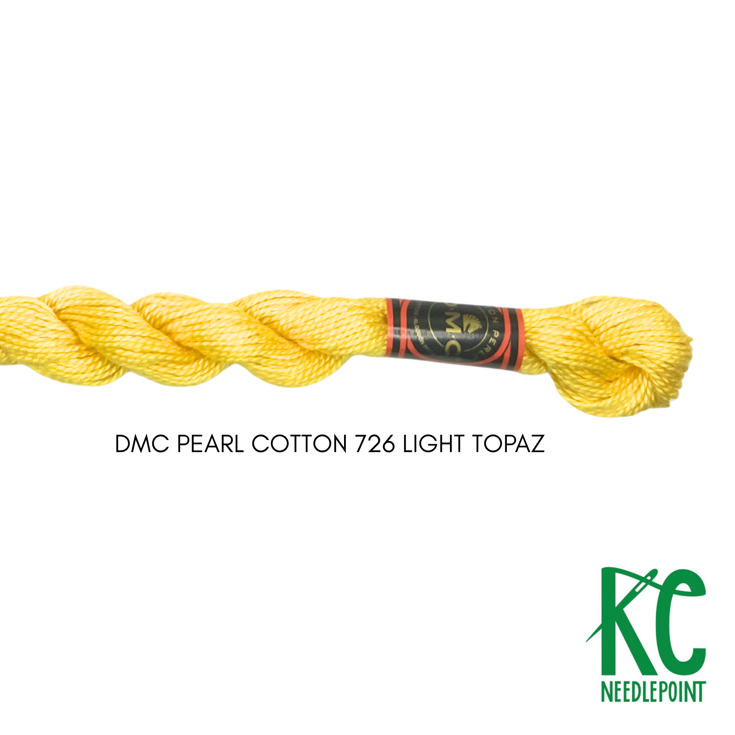 DMC 5 Pearl Cotton 726 Light Topaz - KC Needlepoint