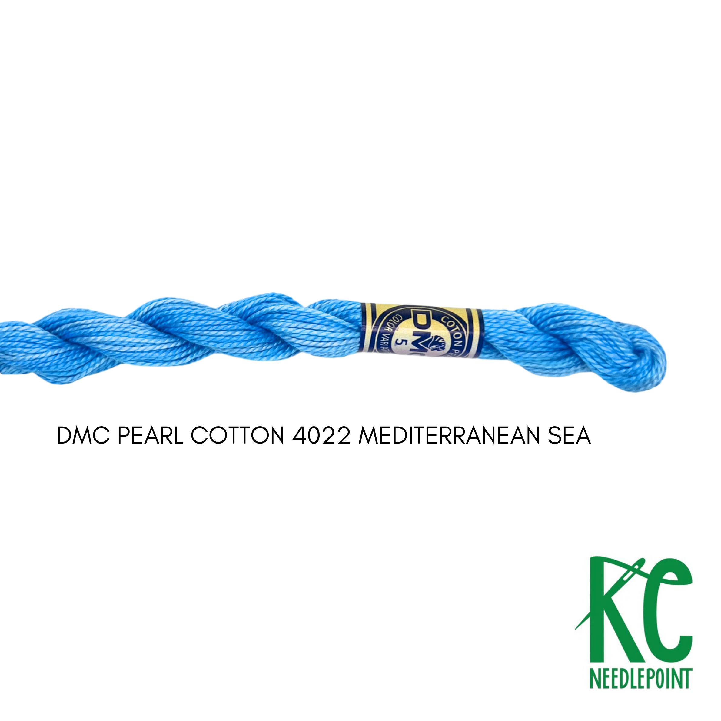 DMC 5 Pearl Cotton 4022 Mediterranean Sea - KC Needlepoint