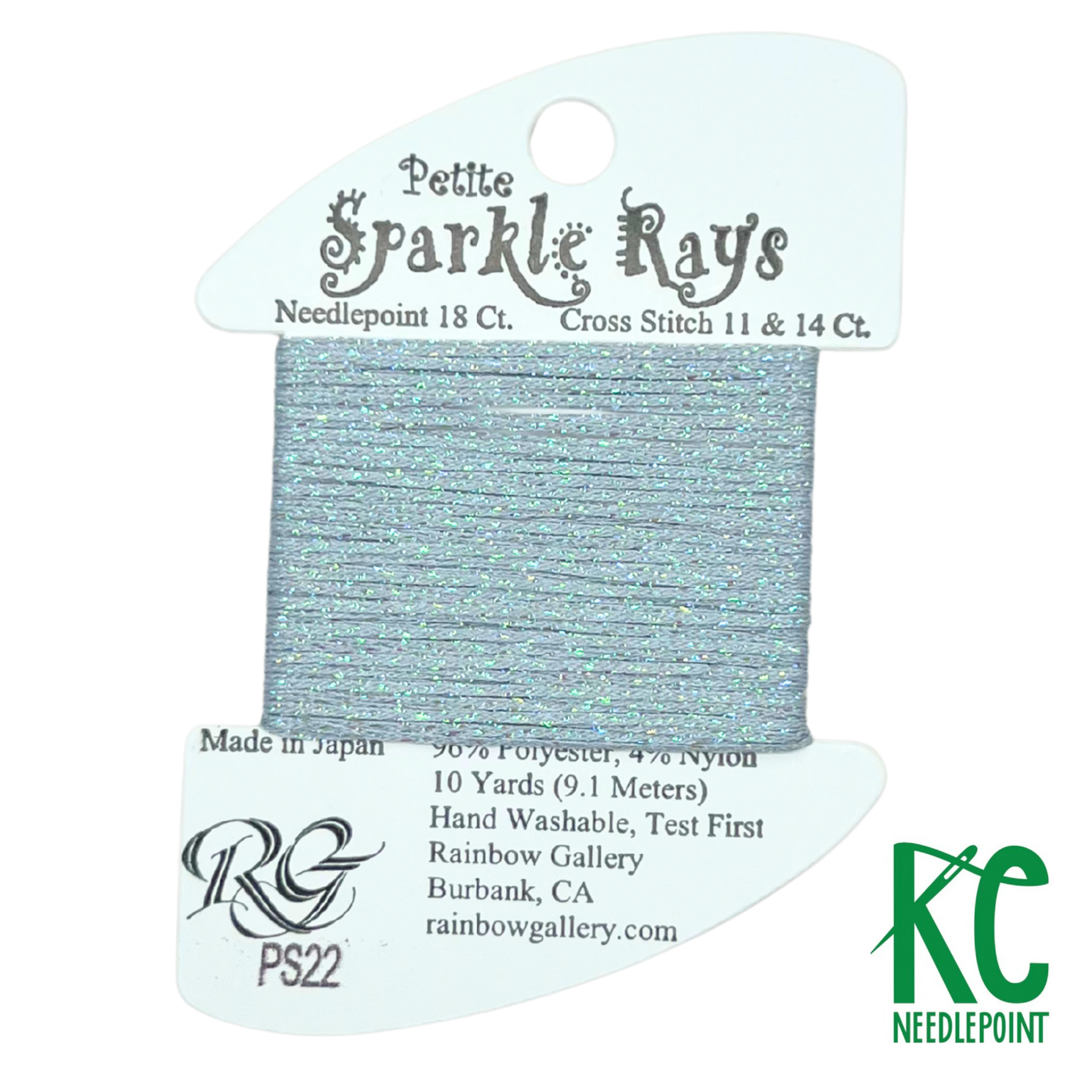 Petite Sparkle Rays PS22 Lite Pewter - KC Needlepoint