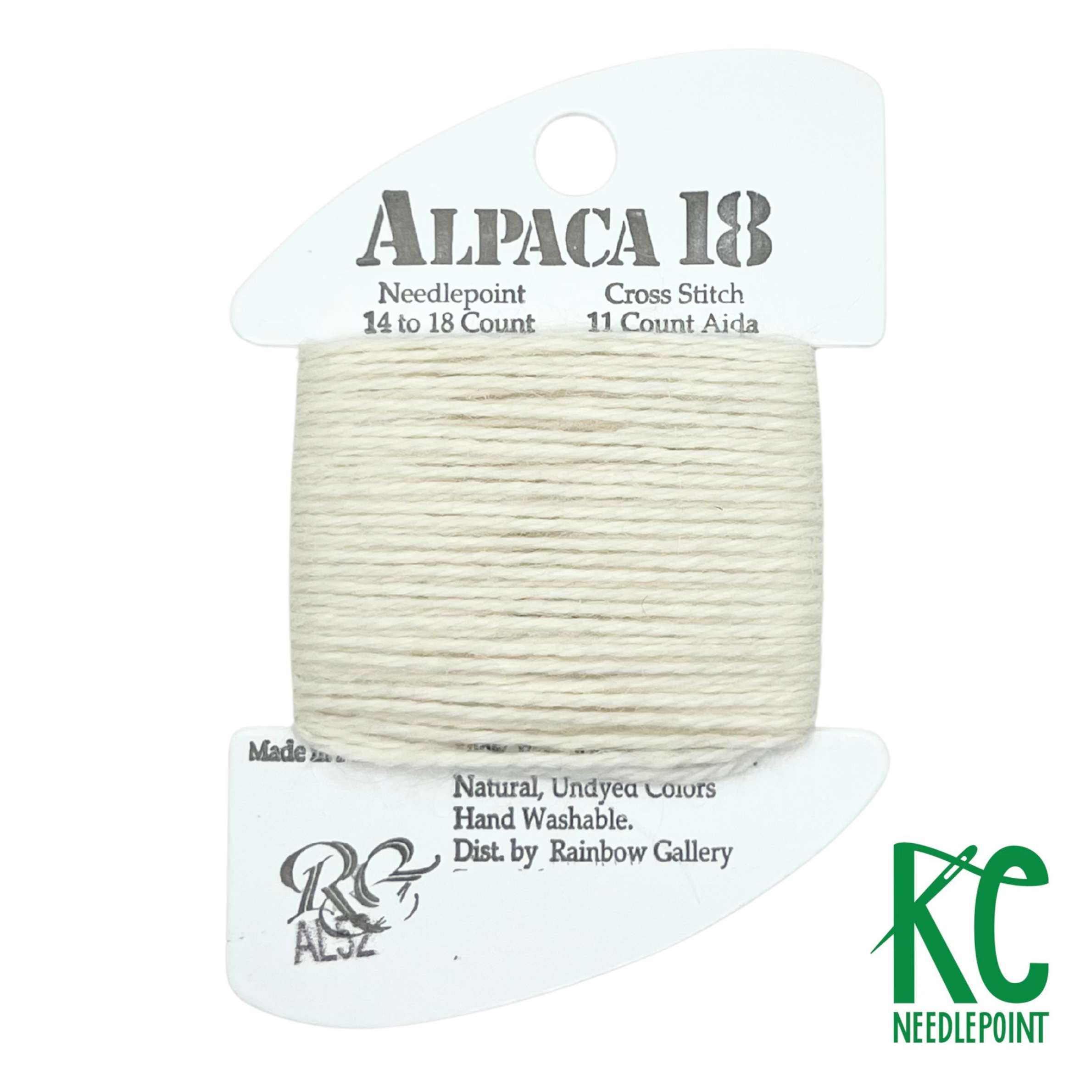 Alpaca 18 AL52 Off White – KC Needlepoint Alpaca 18 AL52 Off White – KC Needlepoint