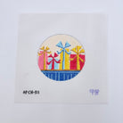 Retro Gift Boxes Round Canvas - KC Needlepoint
