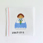 Blue Flower Angel Canvas - KC Needlepoint