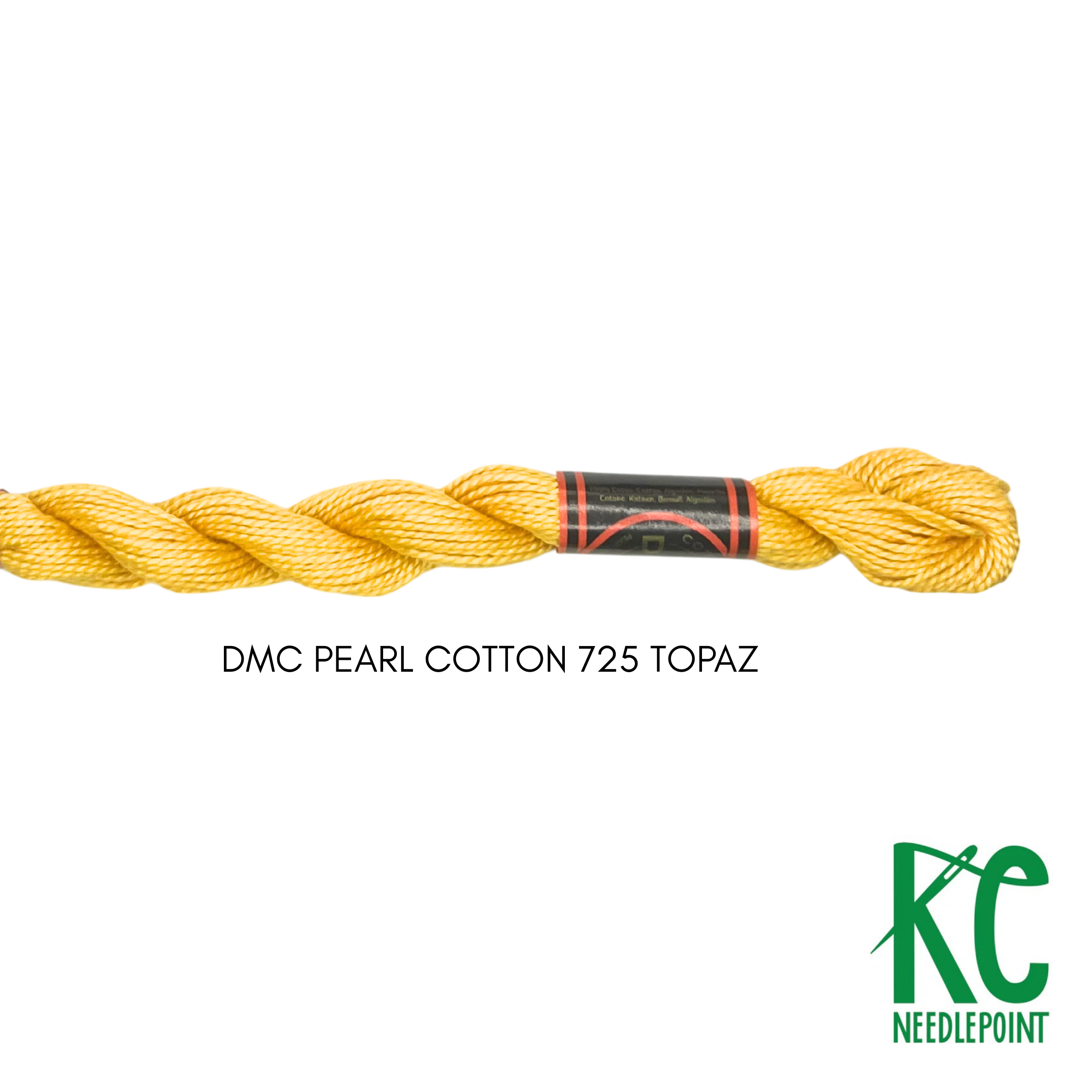 DMC 5 Pearl Cotton 725 Topaz - KC Needlepoint