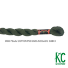DMC 5 Pearl Cotton 935</br>Dark Avocado Green - KC Needlepoint