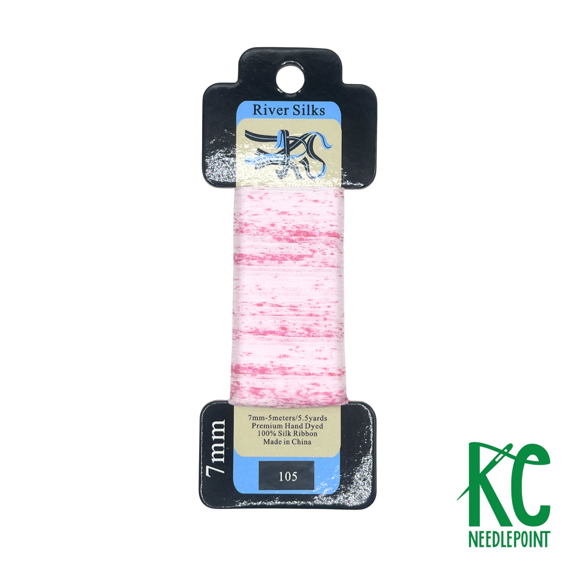 Silk Ribbon 7mm 105 Overdyed Pearl - KC Needlepoint