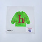 H Pullover Sweater Needlepoint Canvas - KC Needlepoint