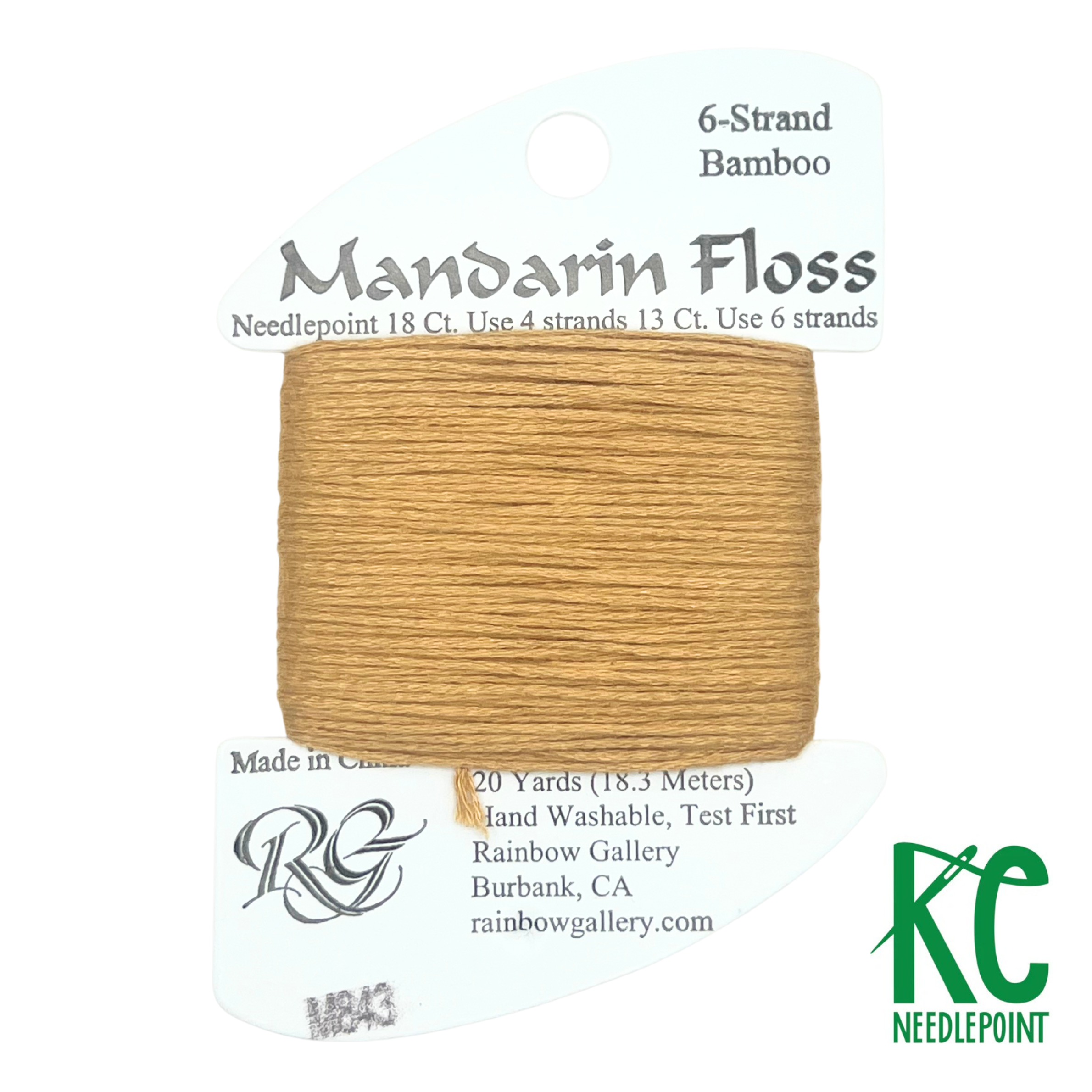 Mandarin Floss M843 Dark Straw - KC Needlepoint