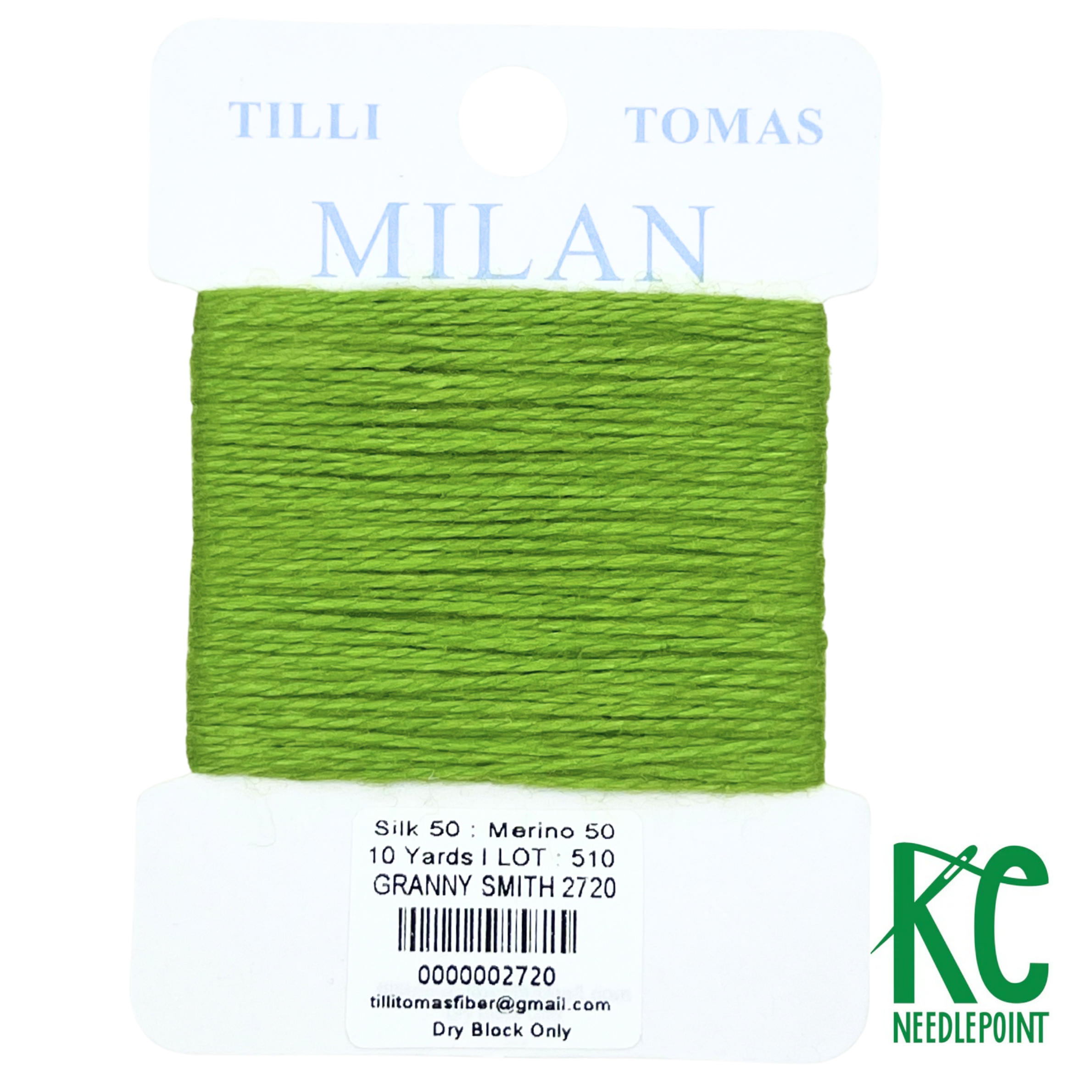 Milan Card 2720 Granny Smith - KC Needlepoint