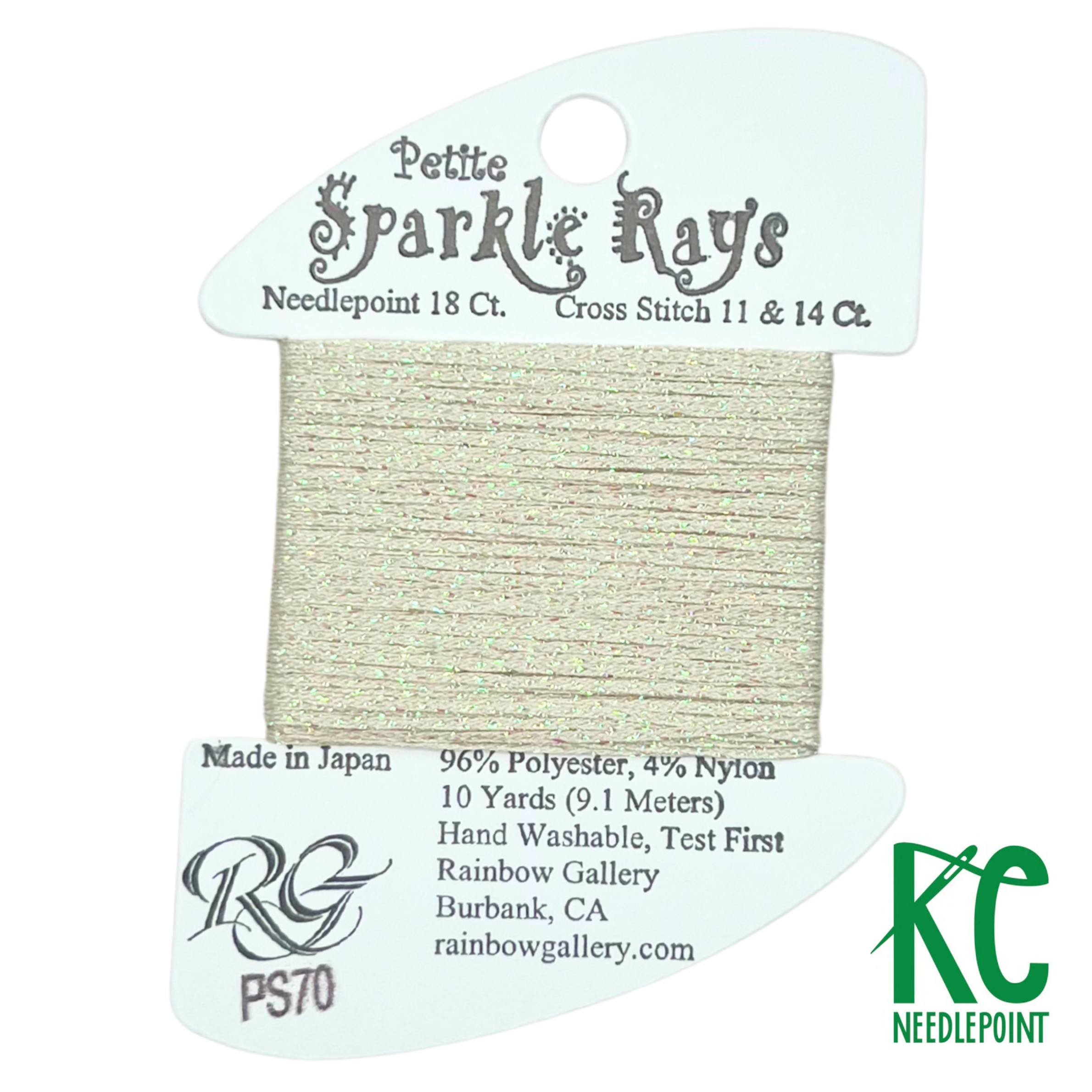 Petite Sparkle Rays PS70 Ecru - KC Needlepoint