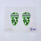 Green Diamond Scissor Case Canvas - KC Needlepoint
