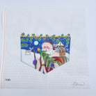 Watchful Deer Christmas Stocking Topper - KC Needlepoint