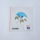 Skiier Round - KC Needlepoint