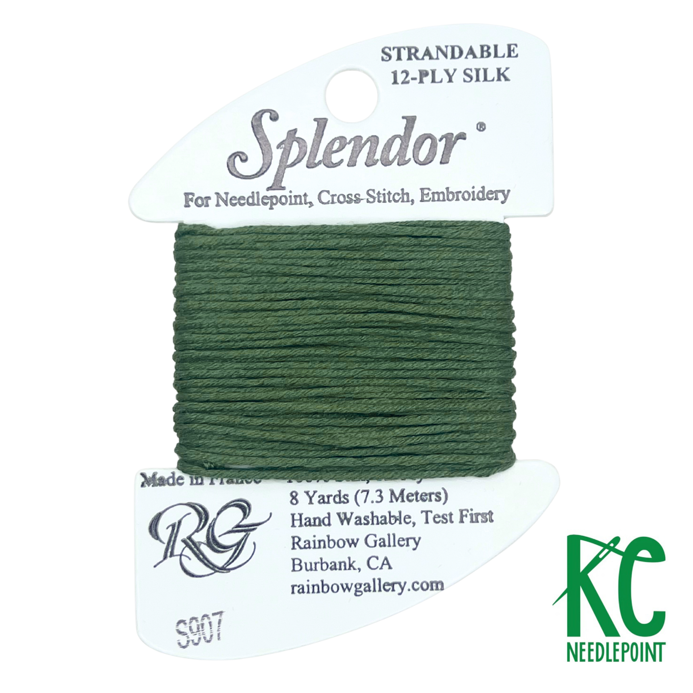 Splendor S907 Dark Pistachio Green - KC Needlepoint