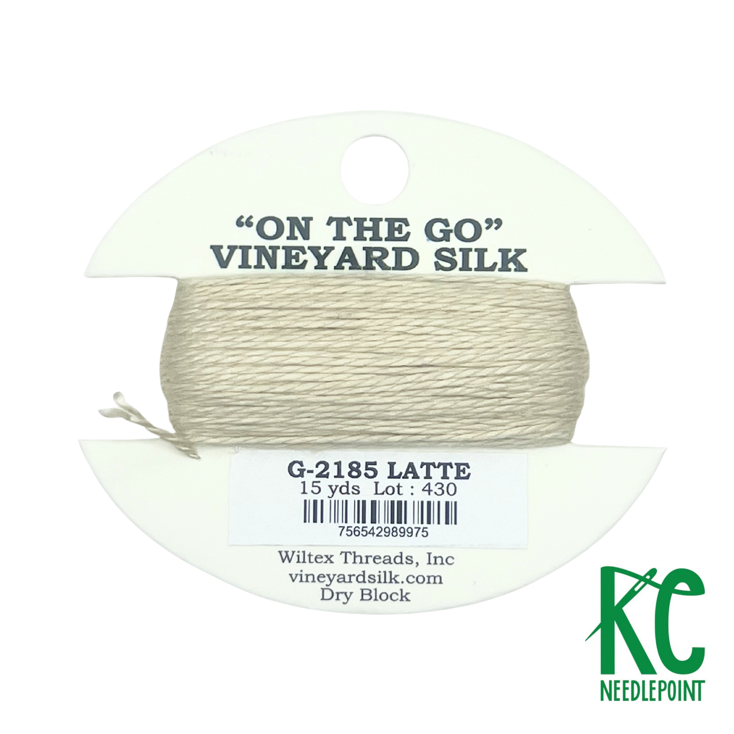 Vineyard Silk Card G2185 Latte - KC Needlepoint