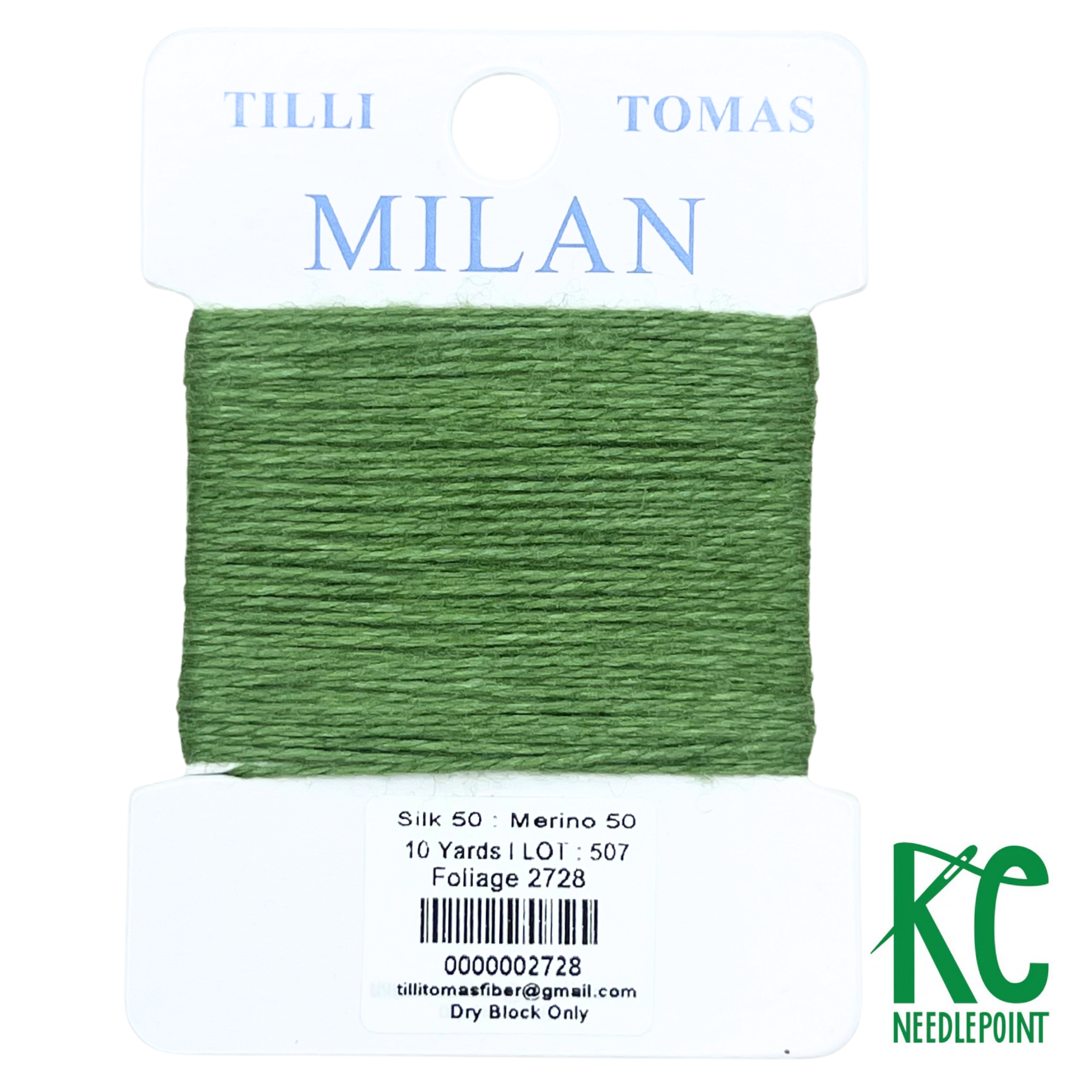 Milan Card 2728 Foliage - KC Needlepoint