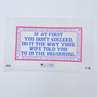 If at First You Don't Succeed...Wife Canvas - KC Needlepoint