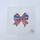 Patriotic Bow Canvas - KC Needlepoint