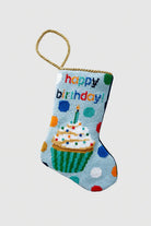 Finished Bauble Stocking: Happy Birthday Blue - KC Needlepoint