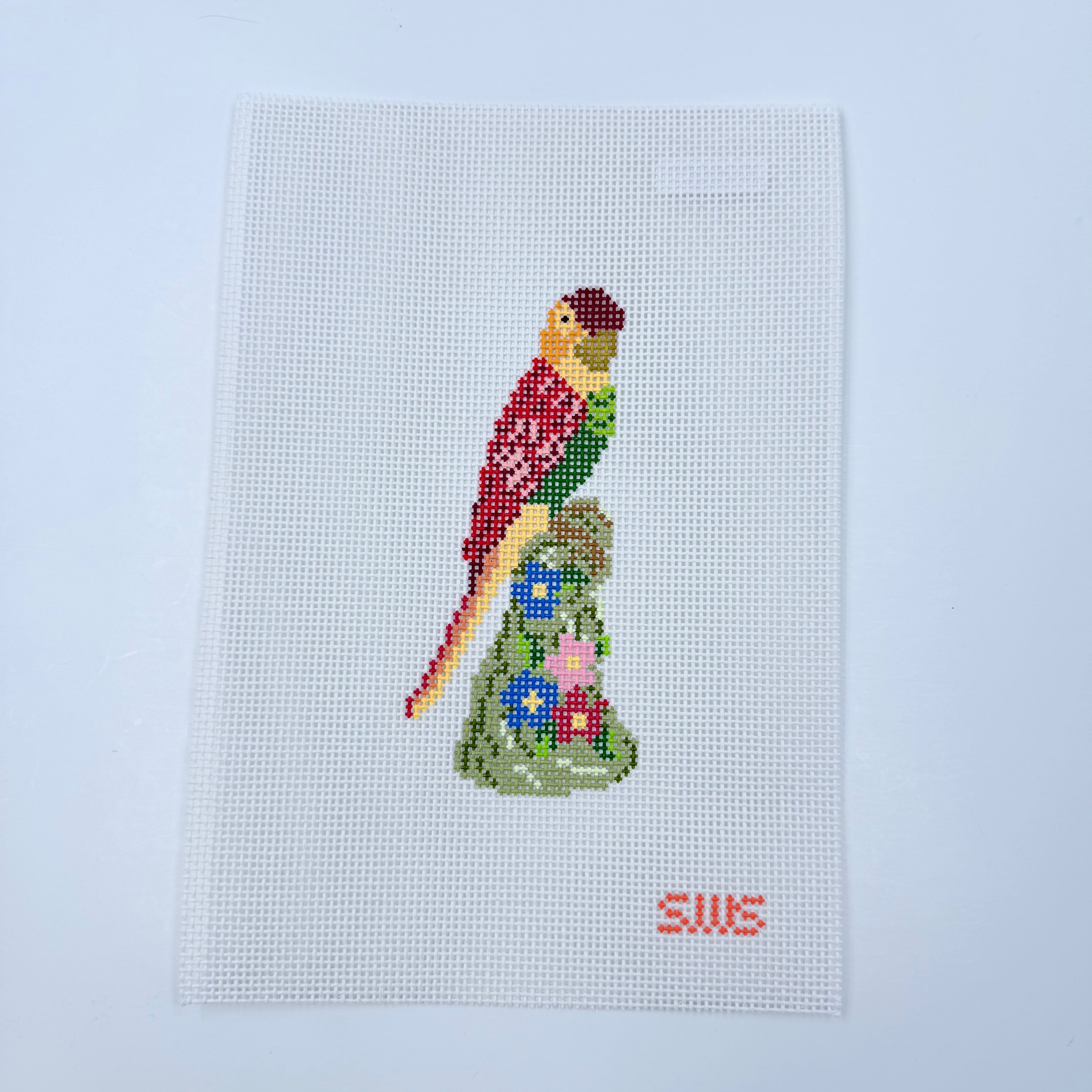 Red Bird Canvas - KC Needlepoint