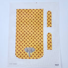 Elephant on Woven Background Purse Canvas - KC Needlepoint
