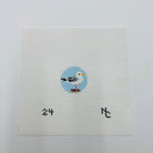 Gull Key Fob Insert Canvas - KC Needlepoint